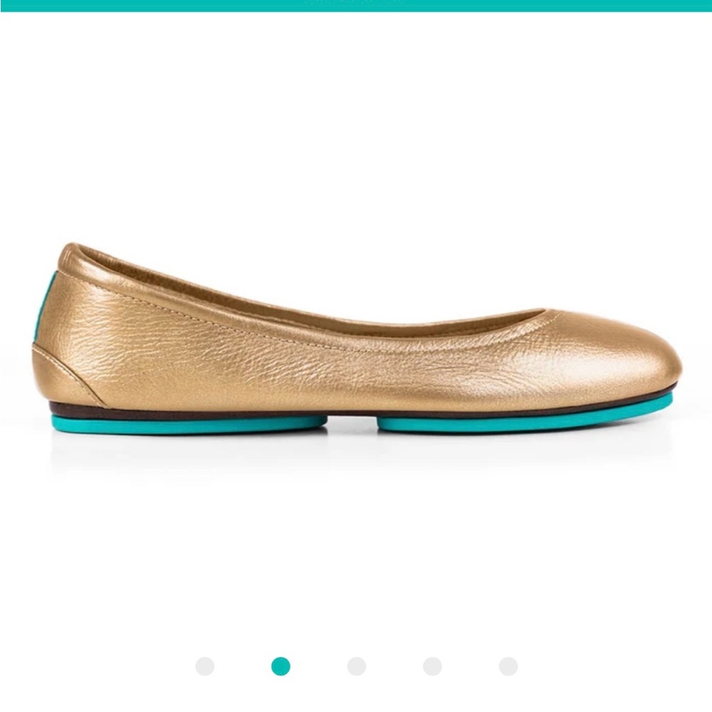 Tieks Metallic Gold Ballet Flats